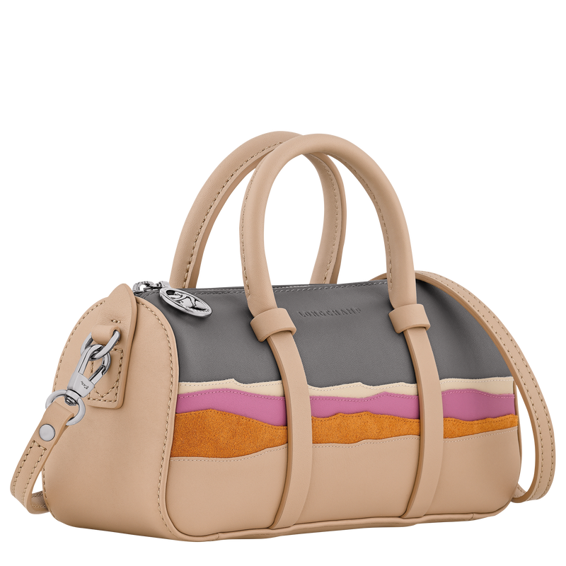 Caroline H&eacute;lain x Longchamp S Handbag , Beige - Leather  - View 3 of  4