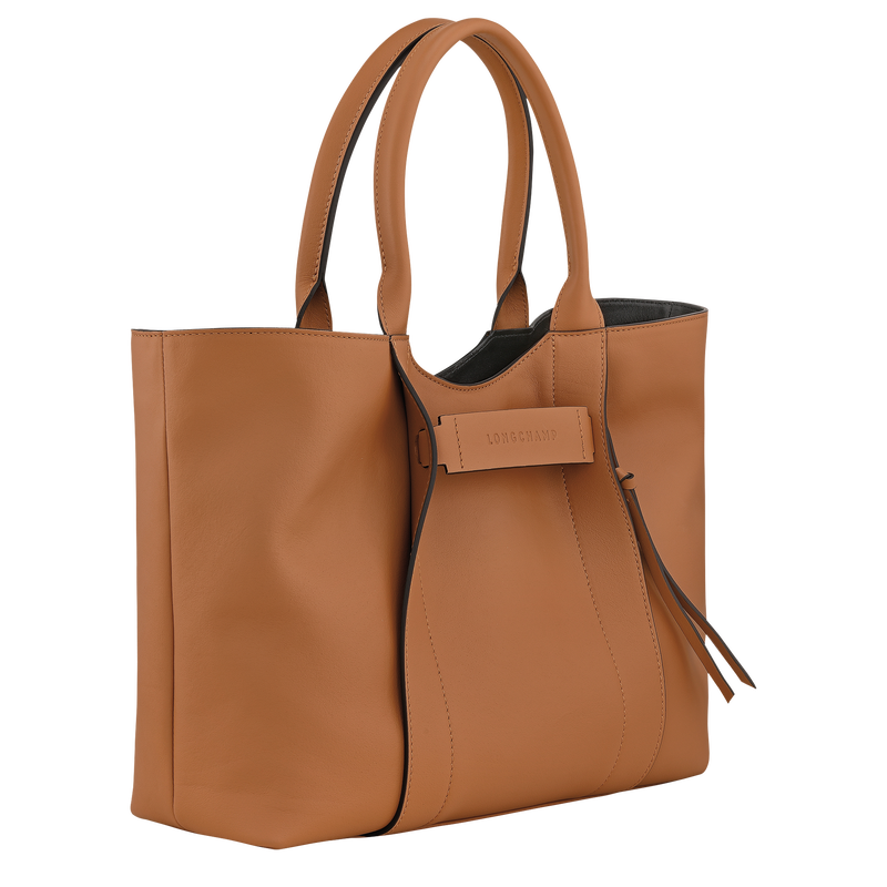 Longchamp 3D L 单肩包 , 裸色 - 皮革  - 查看 3 5