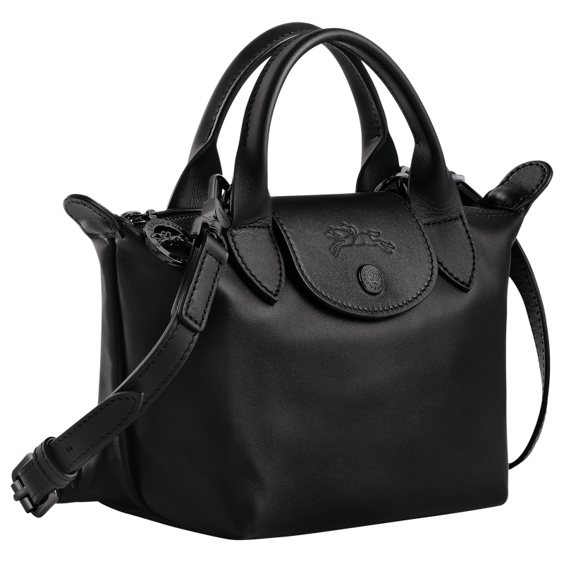 Le Pliage Xtra XS 手提包 , 黑色 - 皮革  - 查看 3 6
