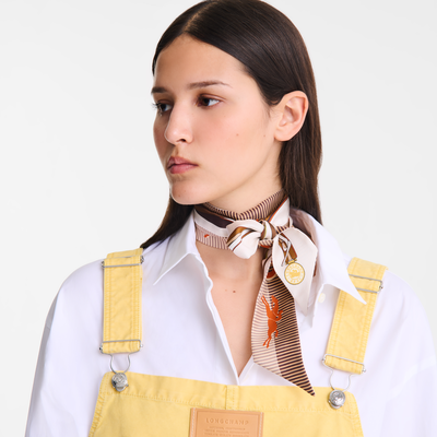 细丝带 , 米白色 - 真丝