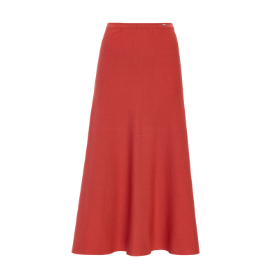 Skirt , Strawberry - Fluid knit
