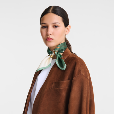 Longchamp 工匠 丝巾 50 , 英伦绿 - 其他