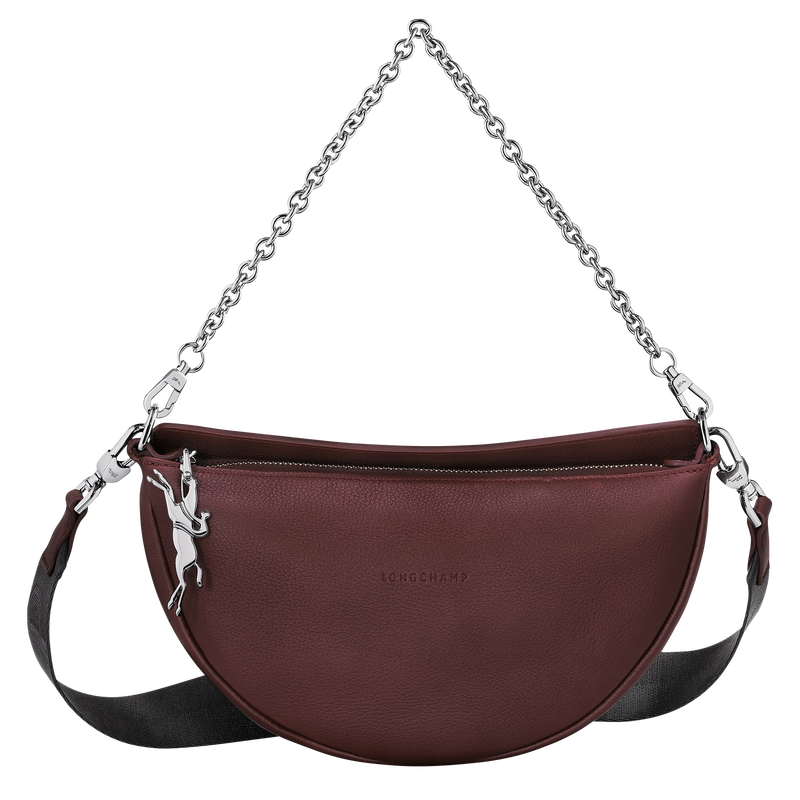 Smile S Crossbody bag , Plum - Leather  - View 1 of  5