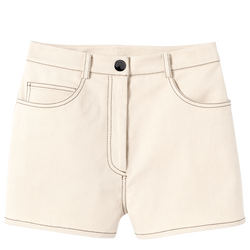 Spring/Summer 2023 Collection Shorts , Ecru - Cotton