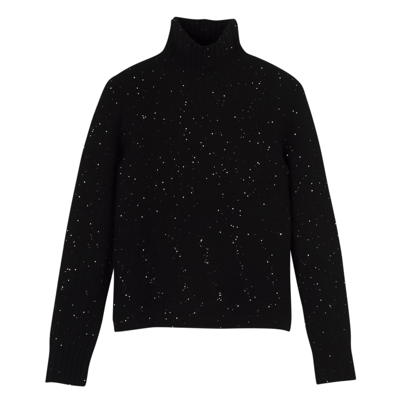 高领毛衣 , 黑色 - 针织  - 查看 1 4
