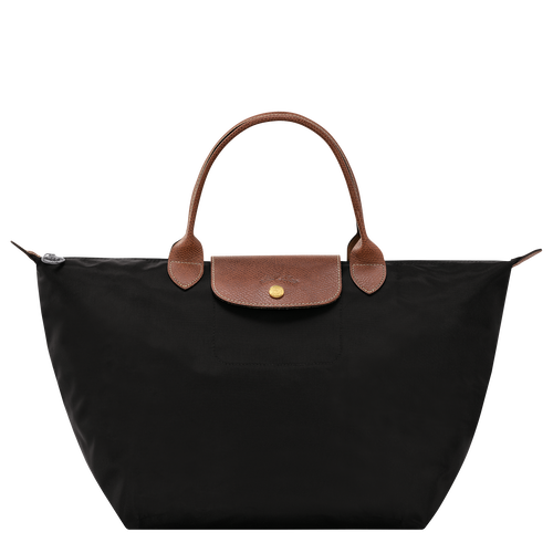 Le Pliage Original M Handbag , Black - Recycled canvas - View 1 of  6