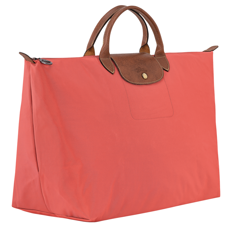 Le Pliage Original L 旅行包 , 草莓色 - 再生帆布  - 查看 3 7