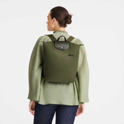 Le Pliage Green M 双肩背包 , 森林绿 - 帆布
