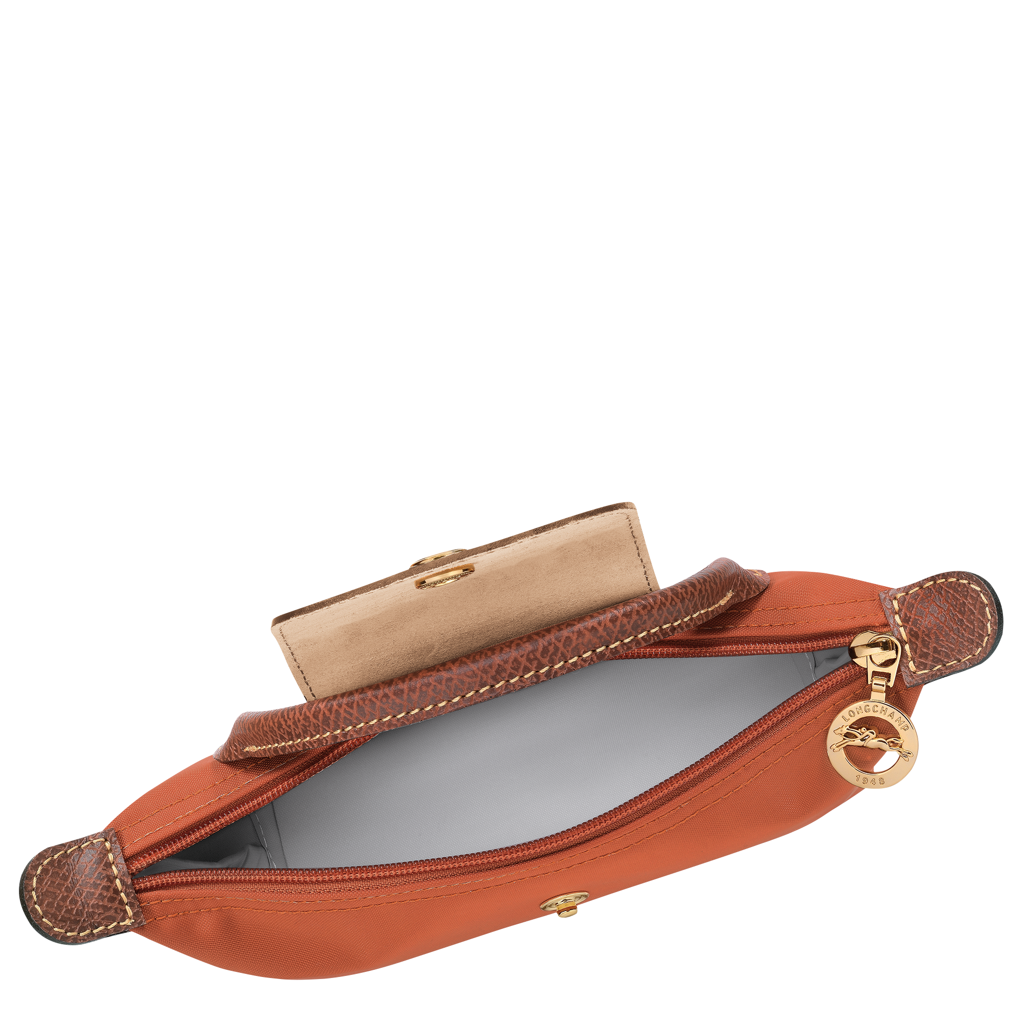 Pouch with handle, Brick - View 5 of
6 - zoom in Le Pliage Original Pouch with handle, Brick
