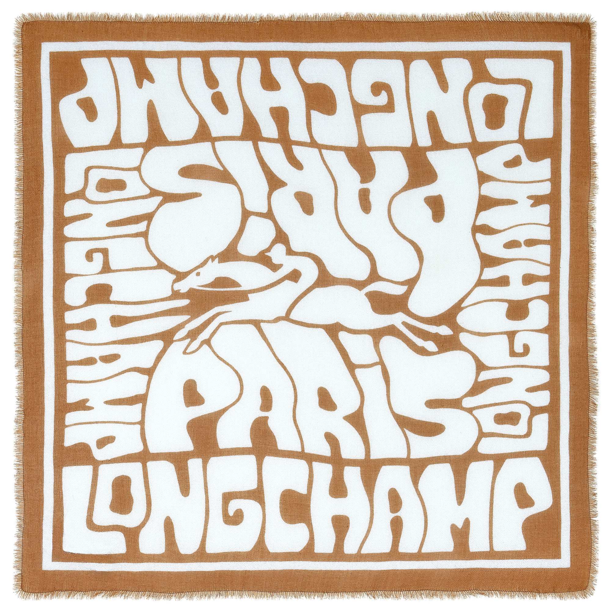 Wavy Summer（浪动夏日） 披肩, 腰果棕