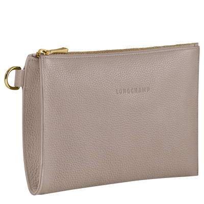 Le Foulonné Pouch , Turtledove - Leather