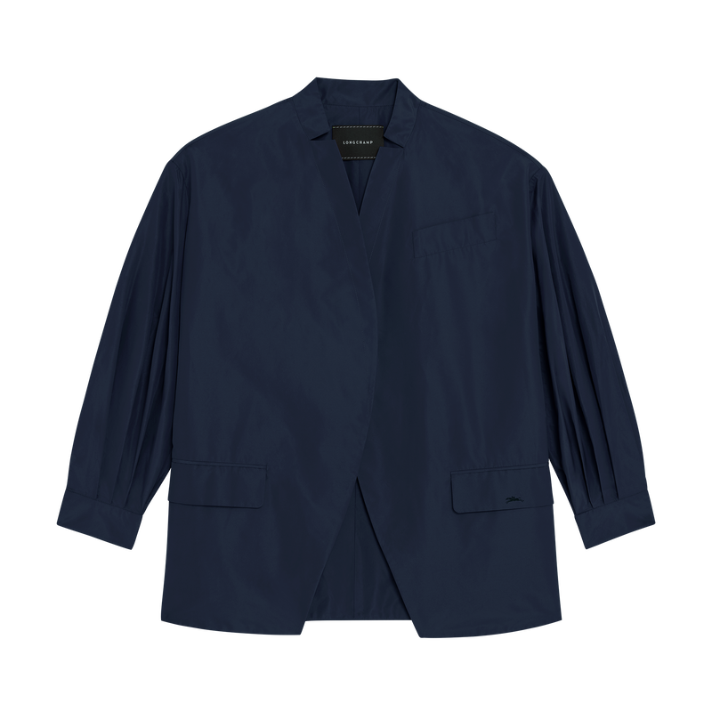 Kimono jacket , Navy - Technical taffeta  - View 1 of  5