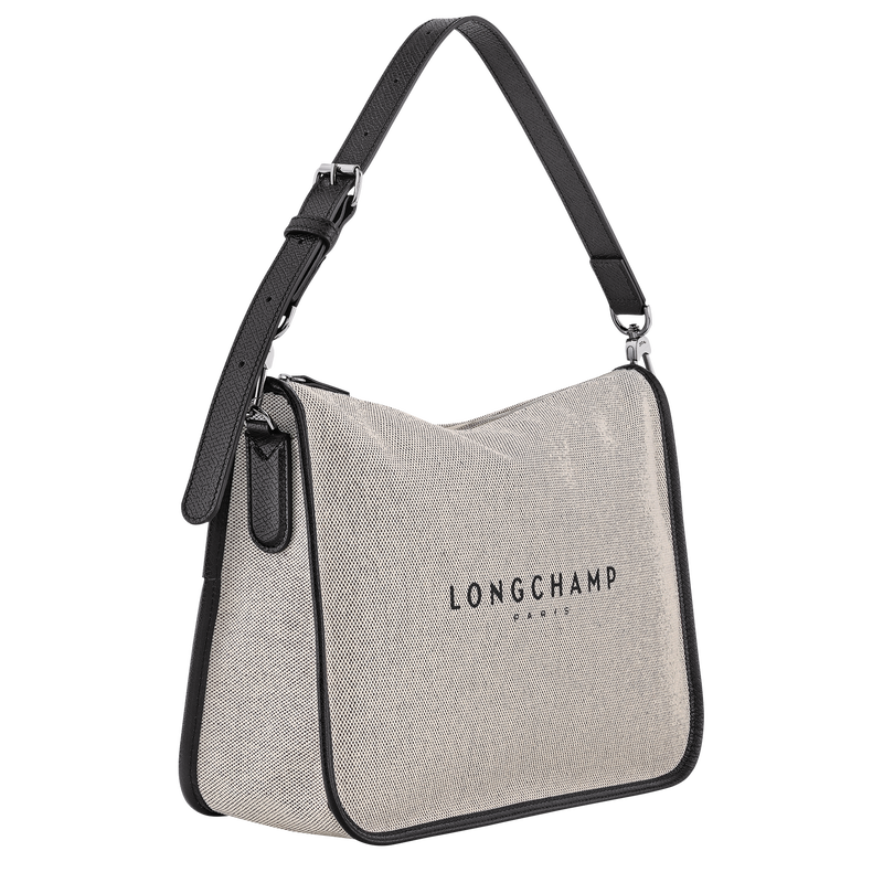 Essential L Hobo 袋 , 象牙白 - 帆布  - 查看 3 4