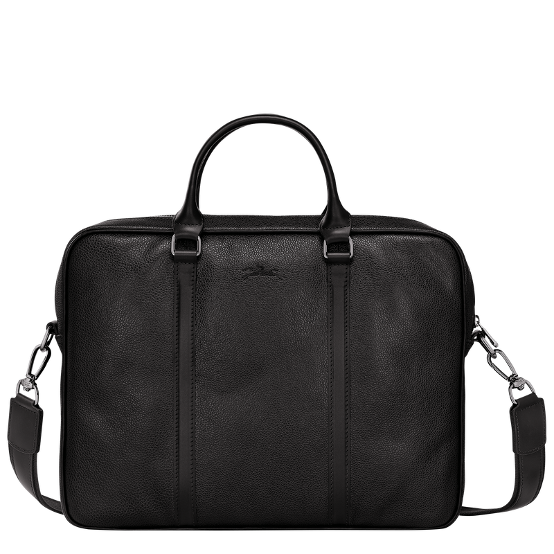 Le Foulonné XS Briefcase , Black - Leather  - View 4 of  5