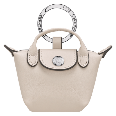 Le Pliage Xtra 钥匙扣 , 米白色 - 皮革