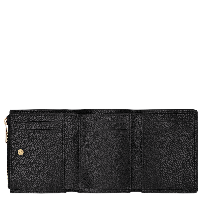 Le Foulonn&eacute; Compact wallet , Black - Leather  - View 3 of  3