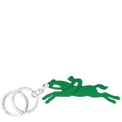 Le Pliage Key rings , Green - Leather