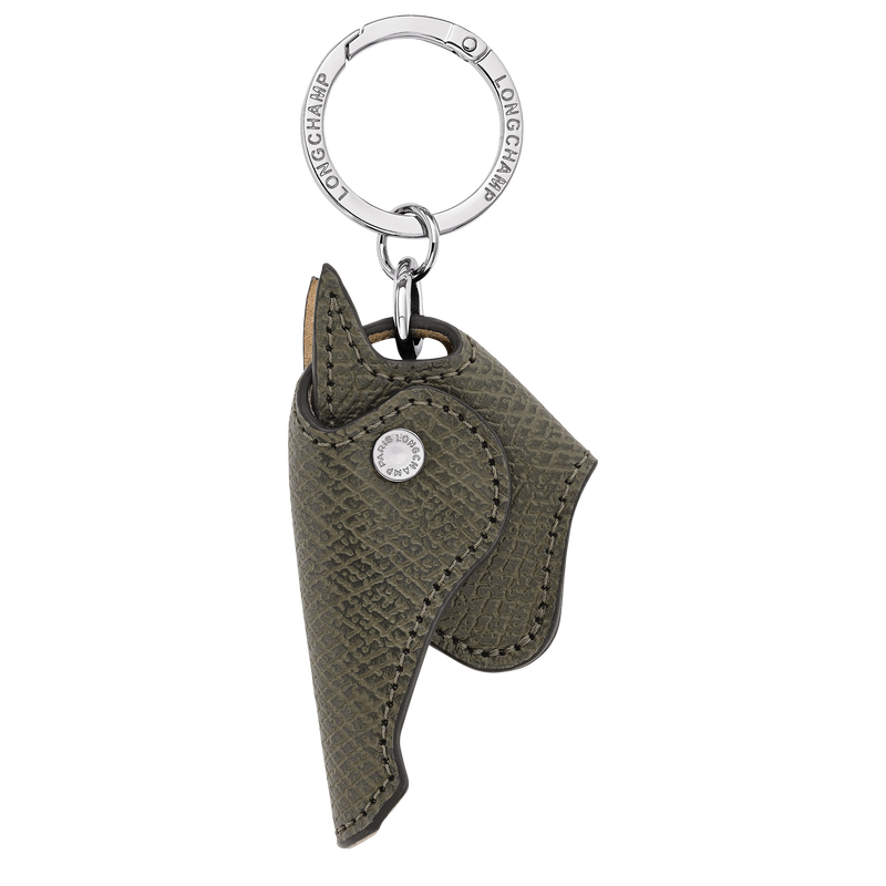 Key ring , Khaki - Leather  - View 1 of  1