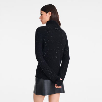 null 高领毛衣, 黑色