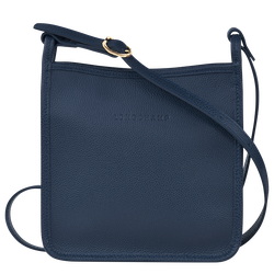 Le Foulonné S Crossbody bag , Navy - Leather