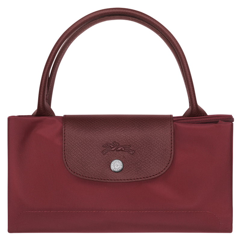Le Pliage Green M Handbag , Pomegranate - Recycled canvas  - View 7 of  7