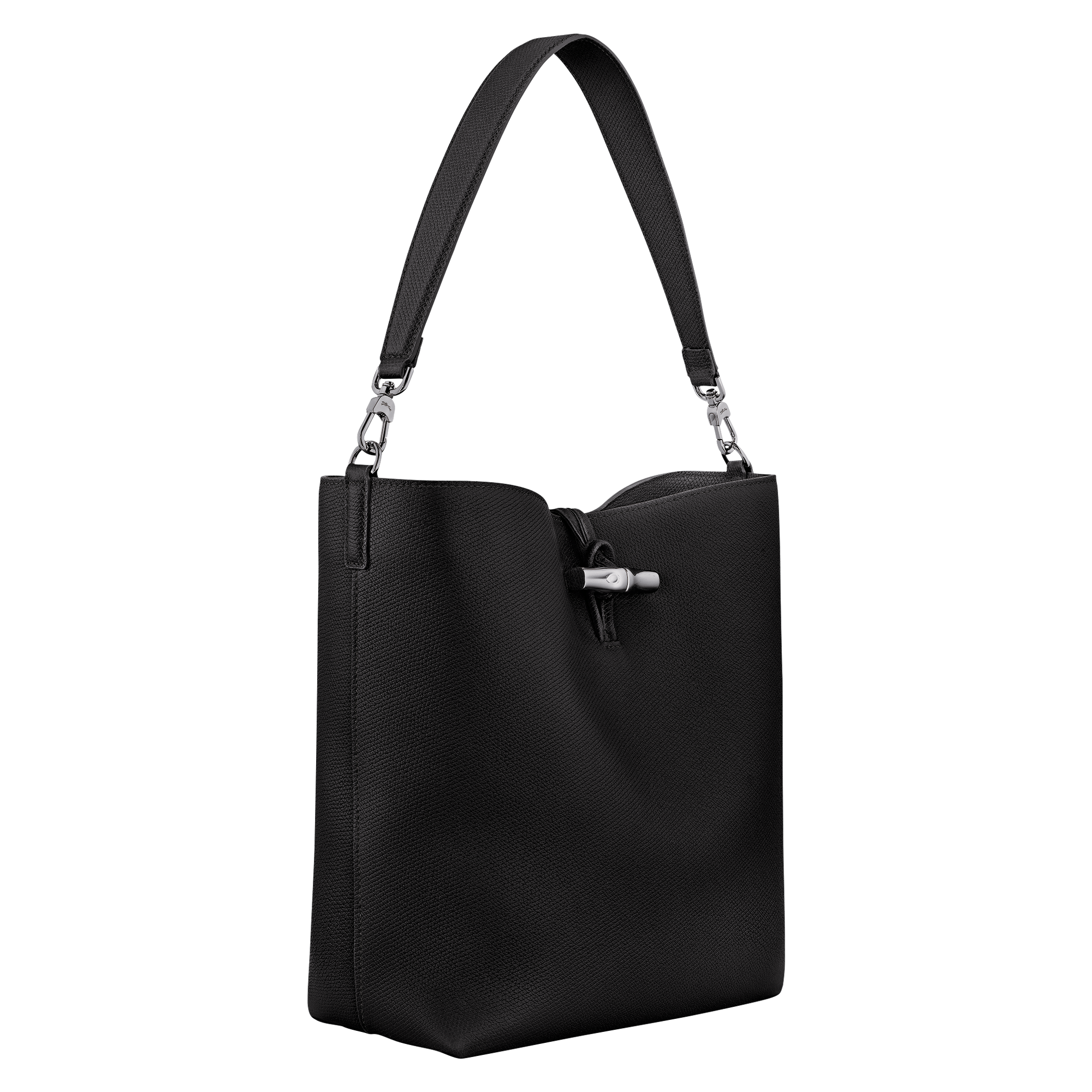 Le Roseau Hobo bag M, Black