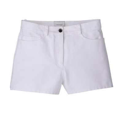 短裤 , 白色 - 华达呢