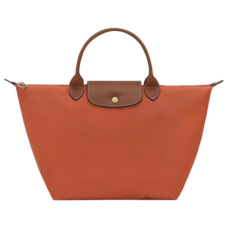 Le Pliage Original M Handbag , Brick - Recycled canvas  - View 1 of  7