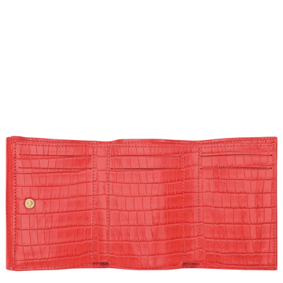 Longchamp Pocket Compact wallet, Vermilion