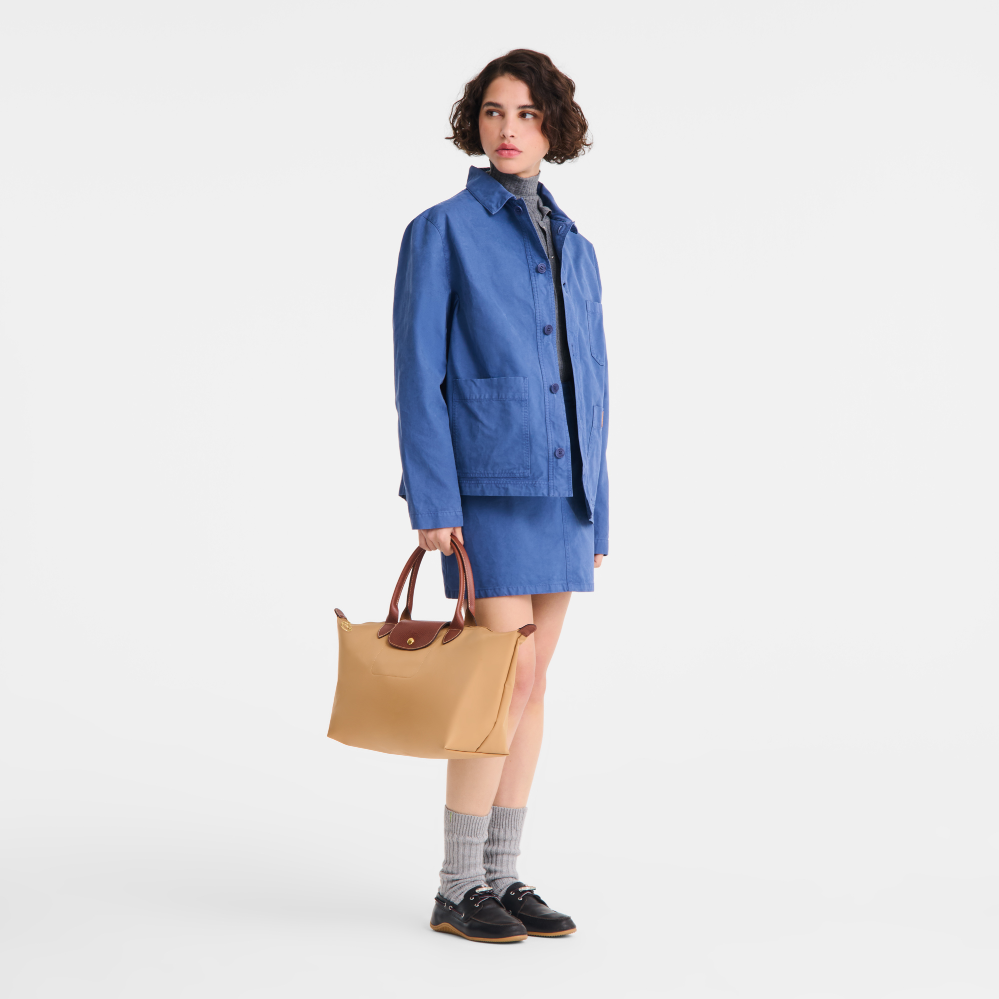 Le Pliage Original Handbag L, Fawn