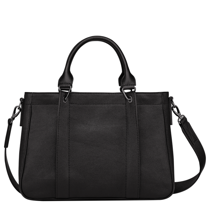 Longchamp 3D 手提包小号, 黑色