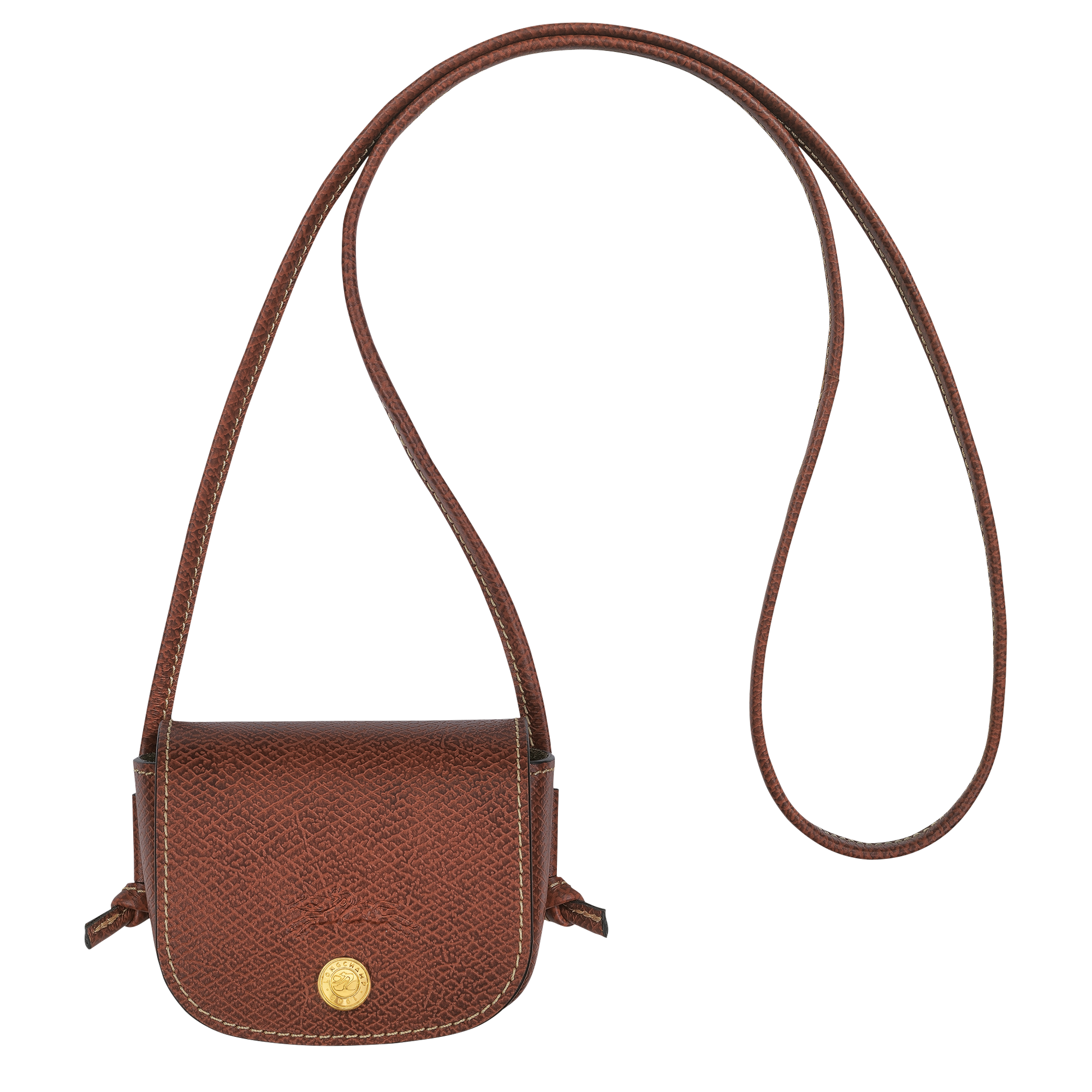 Coin purse with leather lace, Brown - View 1 of
4 - zoom in Épure Coin purse with leather lace, Brown