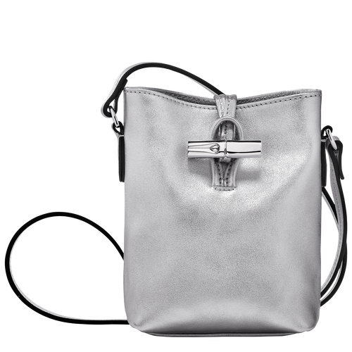 Roseau XS Crossbody bag , Silver - Leather - View 1 of  5
