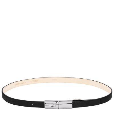Le Roseau Ladies' belt , Black - Leather