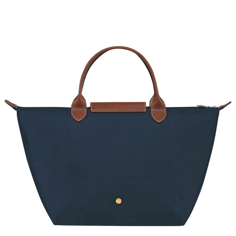 Le Pliage Original M Handbag , Navy - Recycled canvas  - View 4 of  6