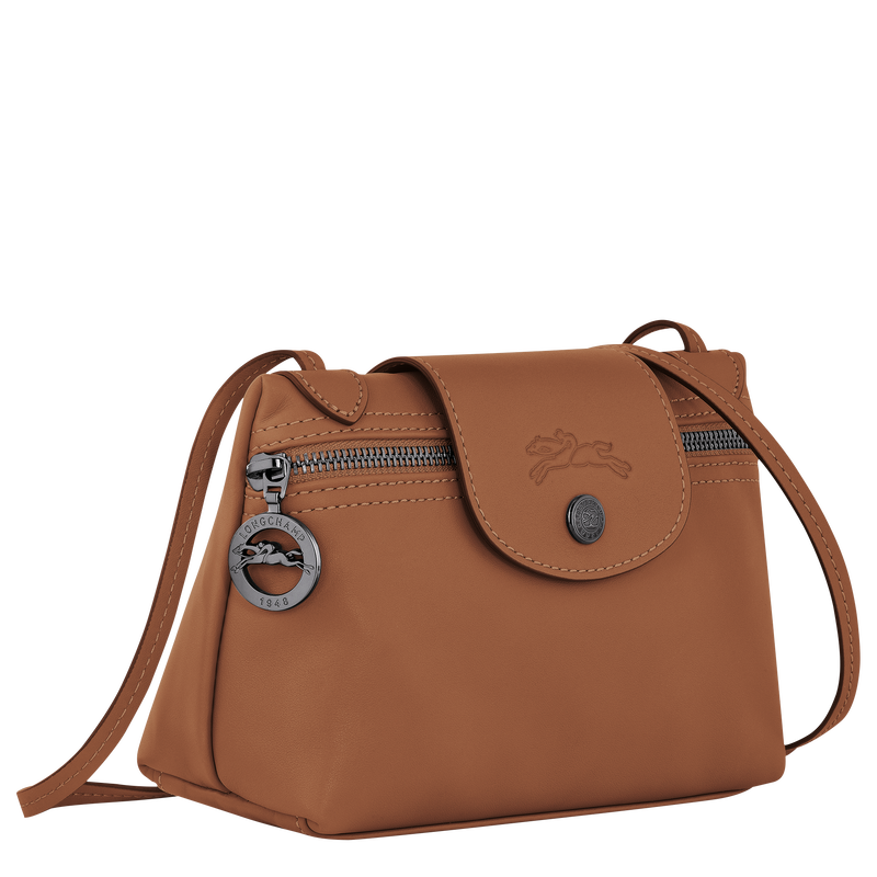 Le Pliage Xtra XS Crossbody bag , Cognac - Leather  - View 3 of  5