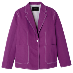 Jacket , Violet - Gabardine