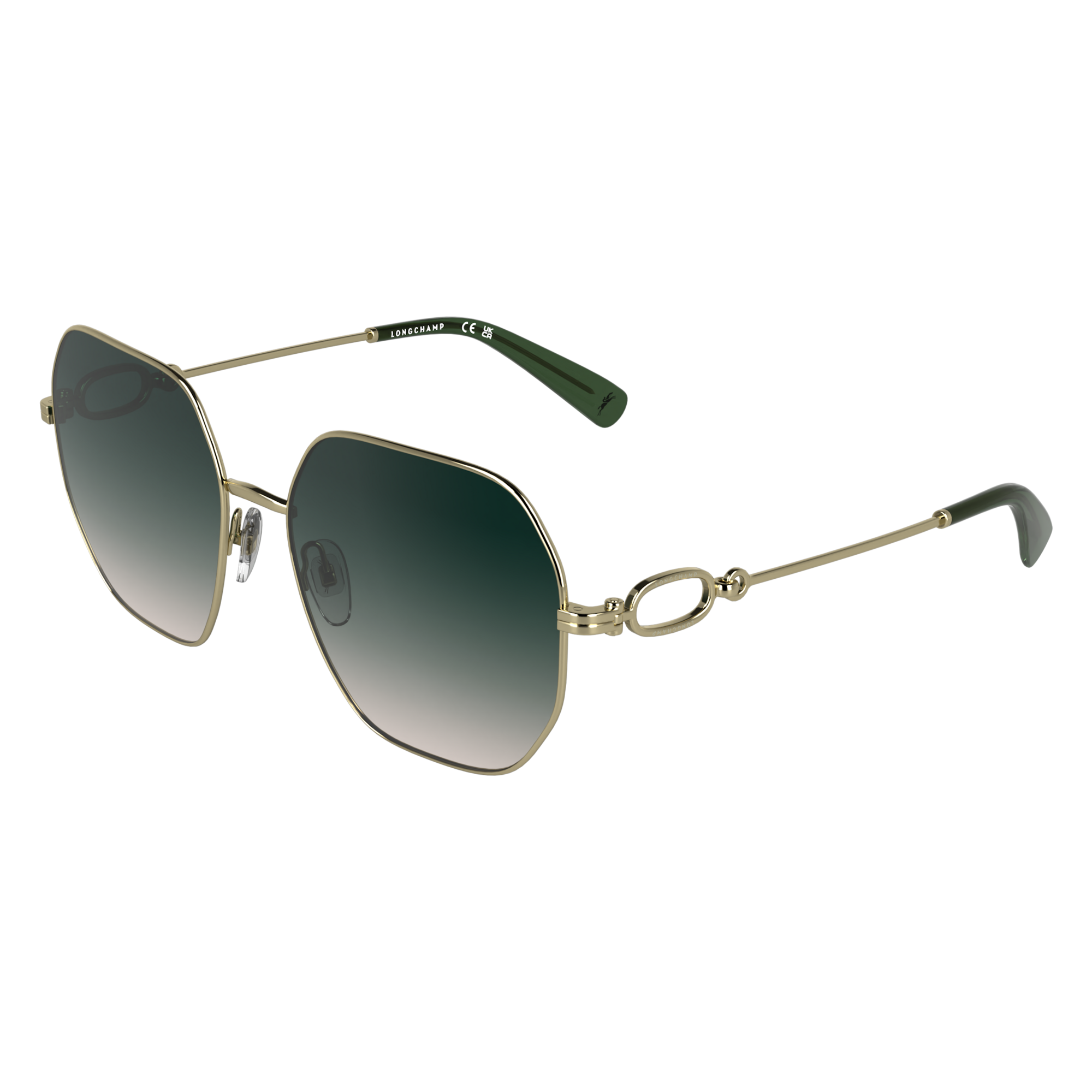 null 墨镜, Gold/Gradient green pink
