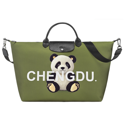 Le Pliage Du Monde L 旅行包 , 卡其色 - 帆布