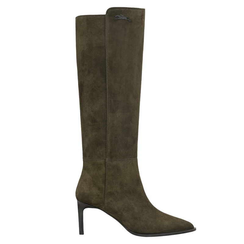 Elan Heel boots , Olive - Leather  - View 1 of  3