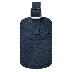 Le Foulonné Luggage tag , Navy - Leather