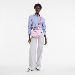 Roseau S Handbag , Pink - Leather