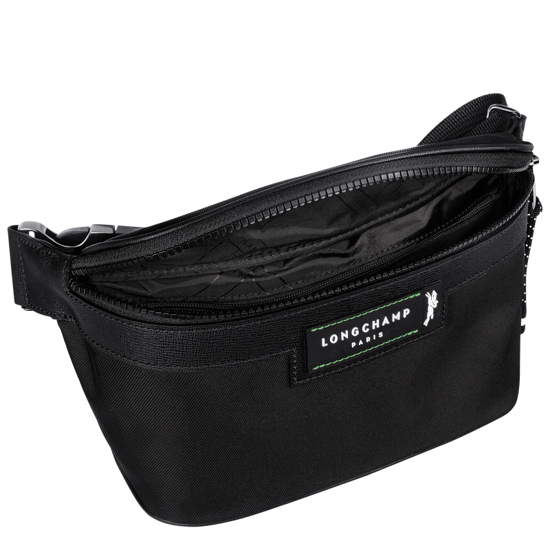 Le Pliage Energy M Belt bag , Black - Recycled canvas  - View 4 of  5