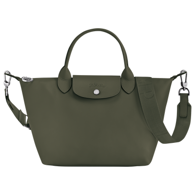 Le Pliage Xtra S 手提包 , 冷杉色 - 皮革