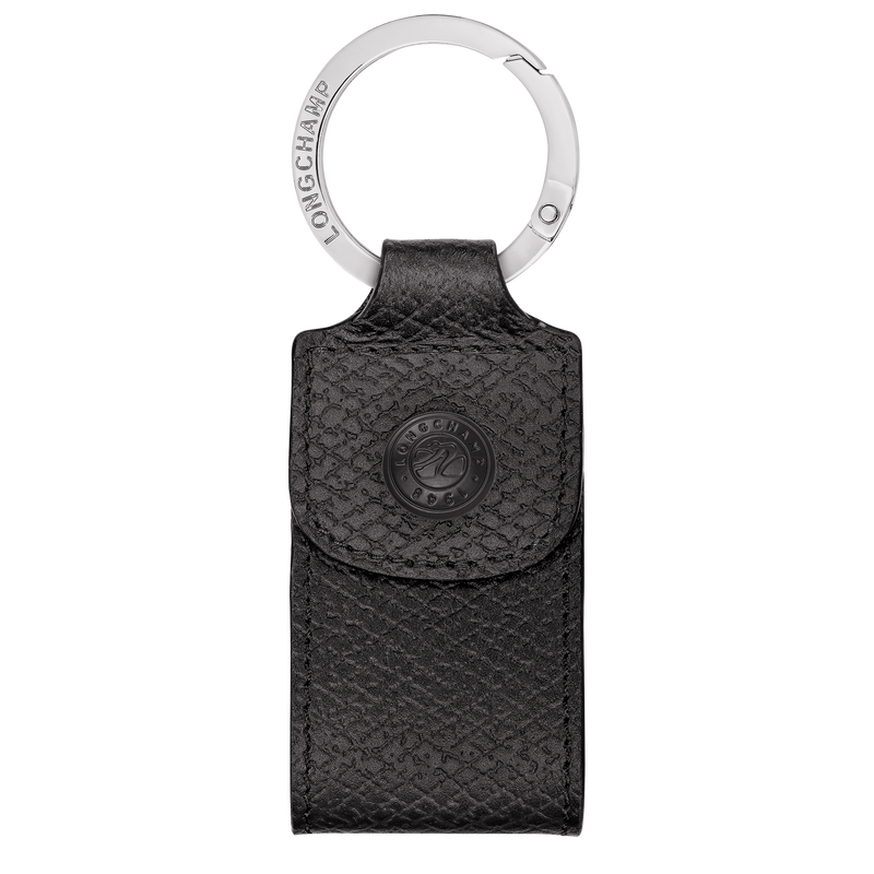 Le Pliage Original Key ring , Black - Leather  - View 1 of  1
