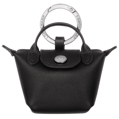 Le Pliage Xtra Airpods case , Black - Leather