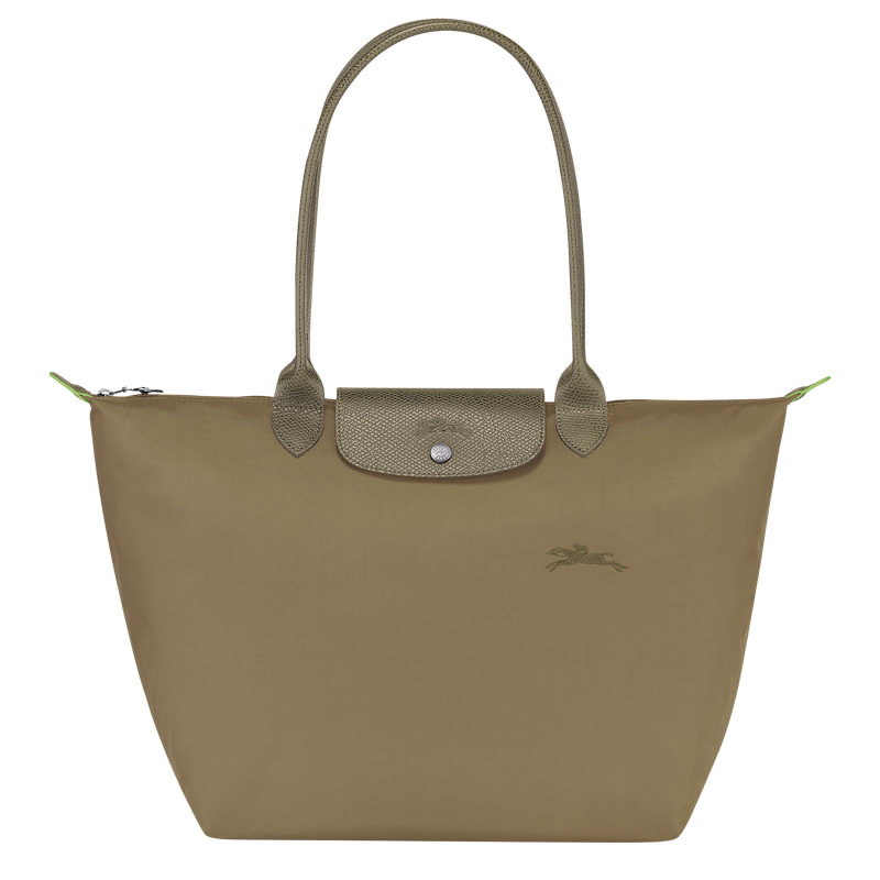 Le Pliage Green L Tote bag , Artichoke - Recycled canvas  - View 1 of  7