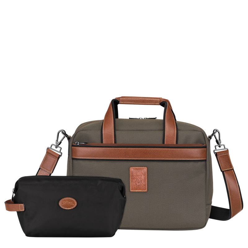 Boxford S Travel bag , Brown - Recycled canvas  - View 6 of  6