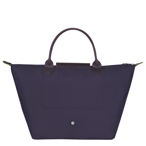 Le Pliage Green M Handbag , Bilberry - Recycled canvas - View 4 of  5