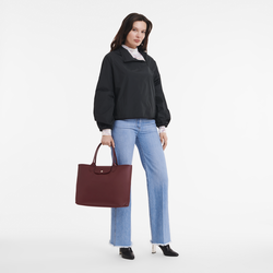 Le Pliage City L 手提包 , 深紫色 - 帆布